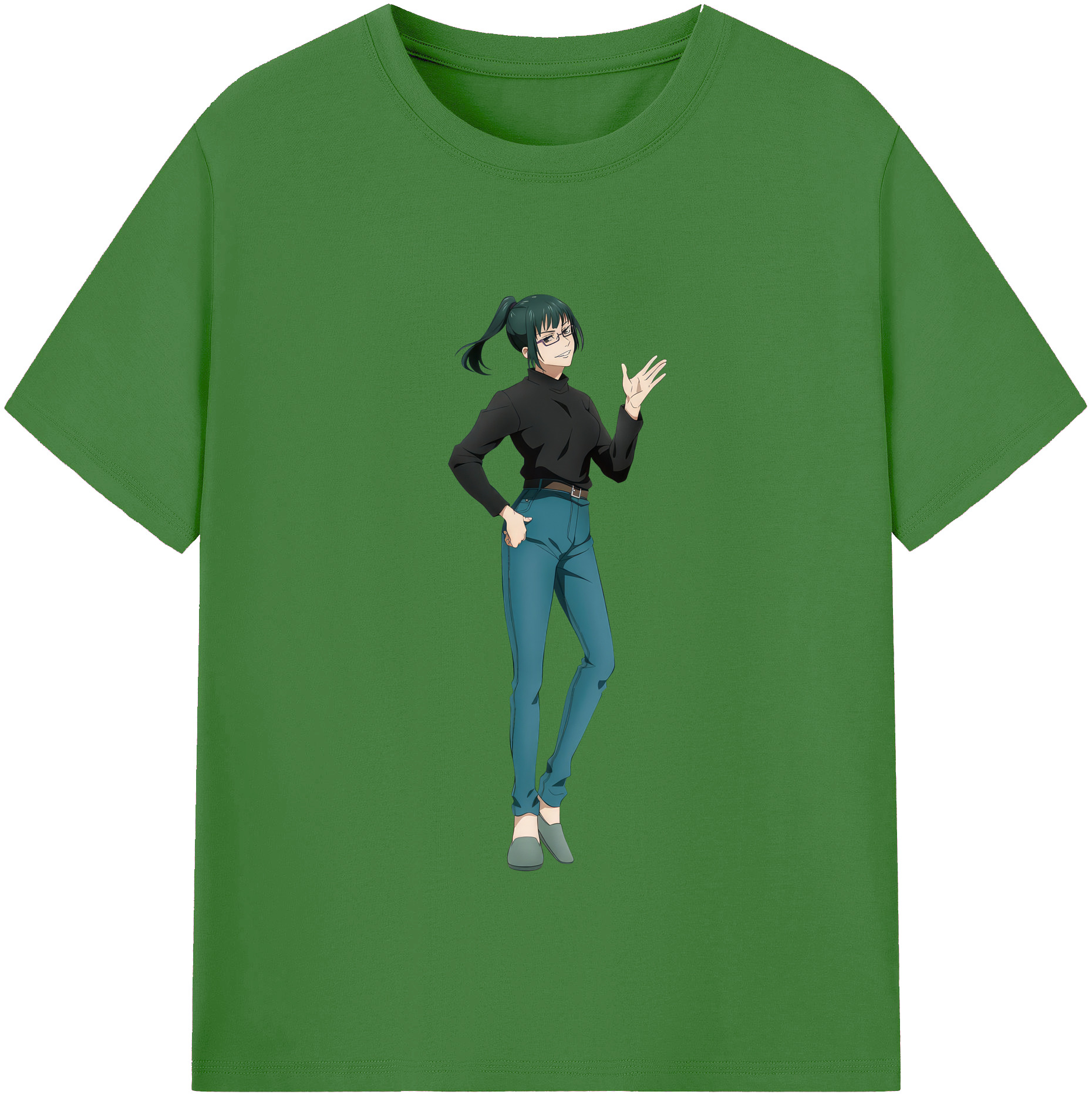 （画像用） 呪術廻戦 Jujutsu Kaisen レディースカジュアルプリントTシャツ（綿100％）